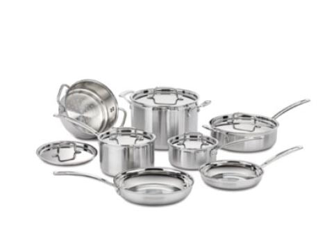 CUISINART - Multiclad Pro Triple Ply Stainless 12 piece cookset