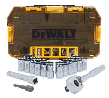 DEWALT TOUGHSERIES - 23pc TOUGH BOX 1/2" Drive Mechanics Tool Set