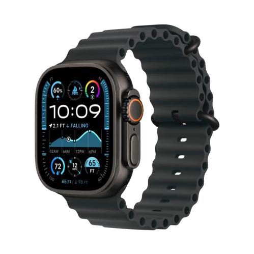 APPLE - WATCH ULTRA 2 GPS + CELLULAR 49MM - BLACK TITANIUM CASE WITH BLACK OCEAN BAND